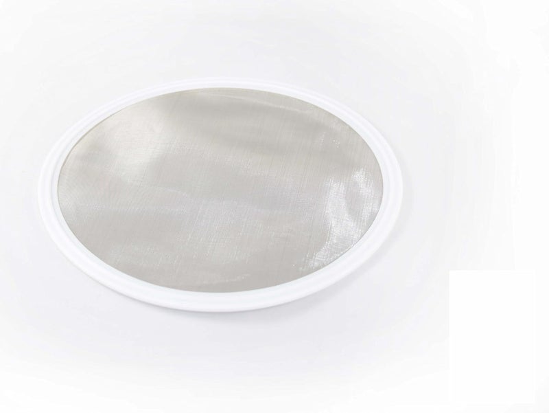 ARTESIAN SYSTEMS 4" Tri Clamp (Teflon) PTFE Screen Filter Gasket 316L 100Uf Micron Screen Stainless Steel Pharmaceutical Grade Filter Mesh. PTFE Inverted Envelope with Floating Stainless Mesh! with FDA Certification - Image 1